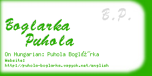 boglarka puhola business card